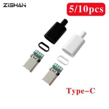 Usb Type C Male Plug Welding Connector Adapter Charging Cable Data Housing New