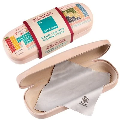 Rex London PERIODIC TABLE DESIGN HARDSHELL GLASSES CASE & CLEANING CLOTH