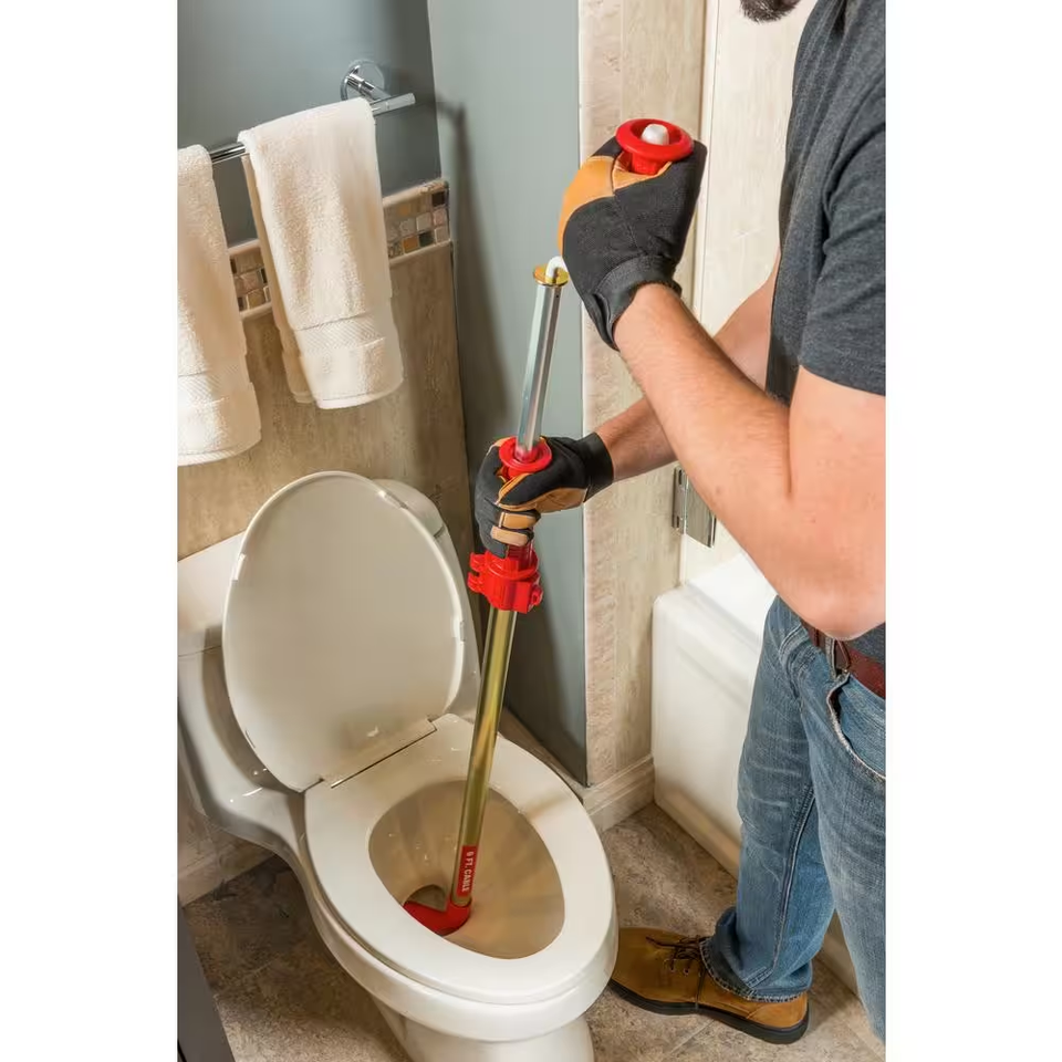 Ridgid K-6 Heavy Duty Toilet Auger 6 ft. - Discount Builders Supply