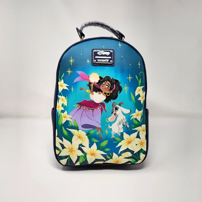 🌍📦 Disney Loungefly Esmeralda Djali Notre Dame Mini Rucksack Backpack Sac Dos - Bild 1 von 4