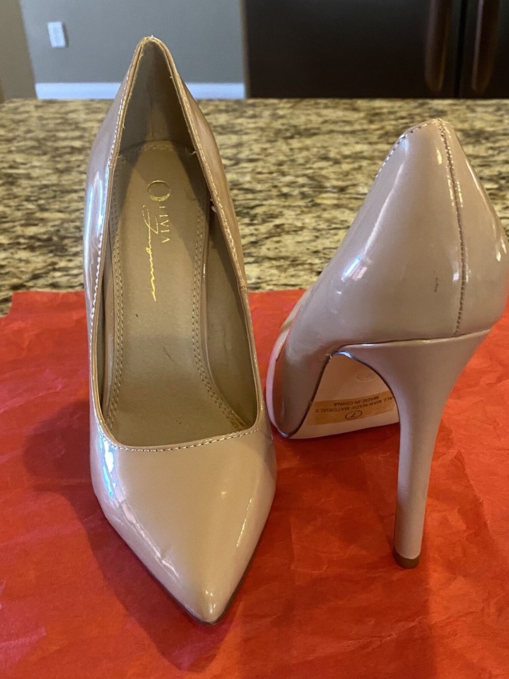 Olivia Jaymes Women Nude Shoes Size 7. High Heel 4.25 New Without Box. eBay