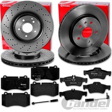 brembo BREMSSCHEIBEN + BEL&Auml;GE VORNE + HINTEN f&uuml;r MERCEDES S-KLASSE W221 + C216