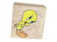 BASHFUL TWEETY Rubber Stampede Stamp 224C Looney Tunes Cartoon Character