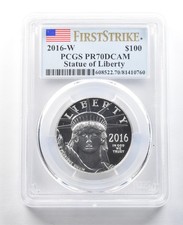 2016-W $100 American Platinum Eagle First Strike 1 Oz PR70 DCAM PCGS *3489 3249.95 per troy oz