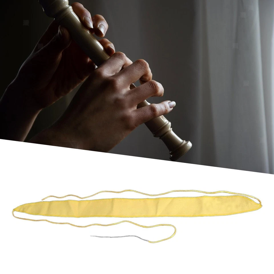 Paño de limpieza de flautas instrumentos musicales accesorios práctico uso múltiple Foto 2 de 4