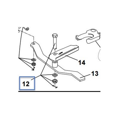 Jost SK73221-01 Fifth Wheel Trailer Hitch Mount Bolt   Locking Bar Bolt