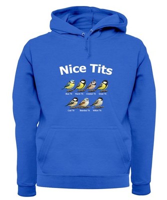 Schöner - Hoodie/Pullover für Erwachsene - Meise Vogel Vögel blau toll lustig unhöflich Bluetit