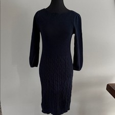 Vintage Lauren Ralph Lauren Dark Blue Cable Knit Dress
