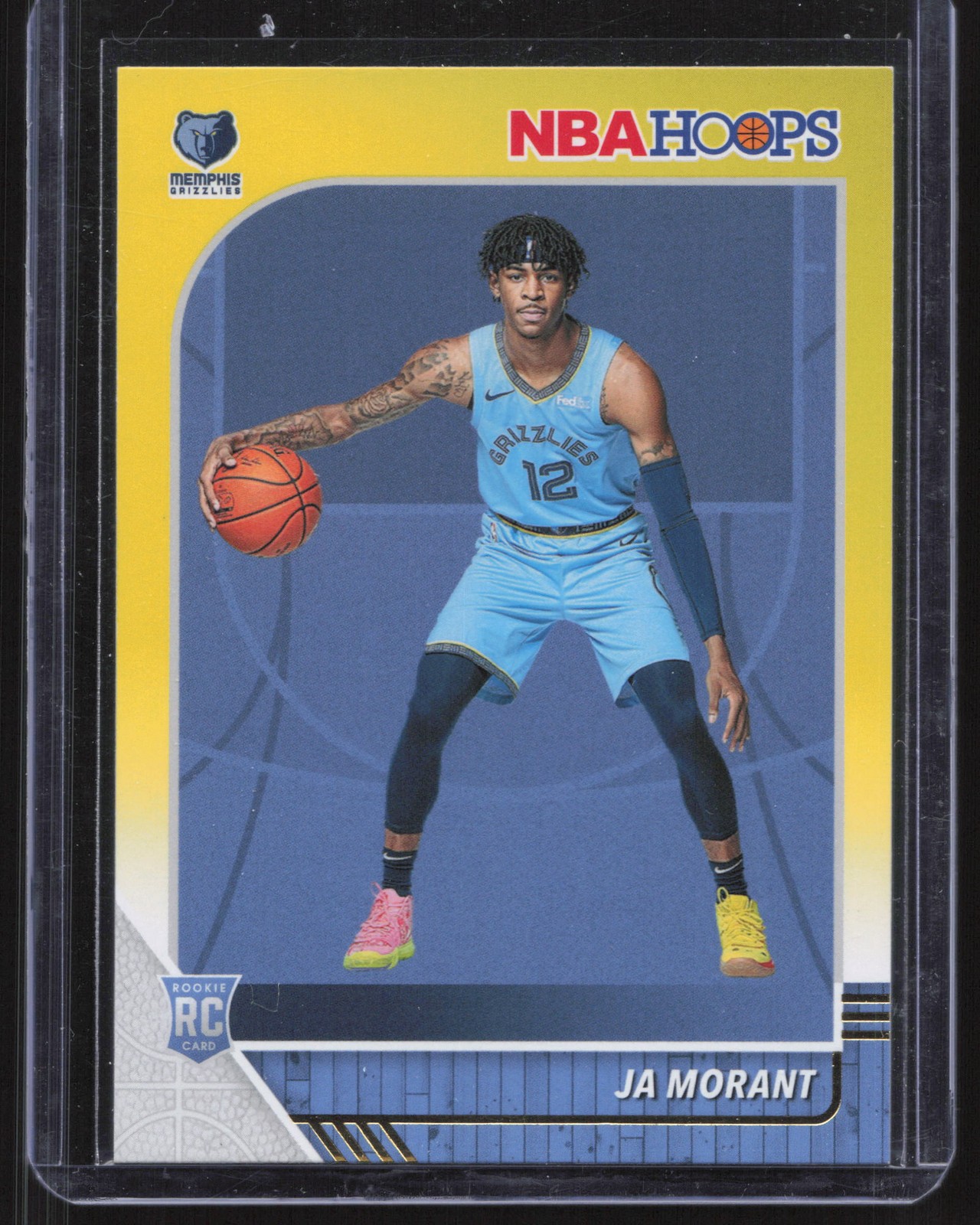 2019-20 Hoops #259 Ja Morant Yellow RC Grizzlies