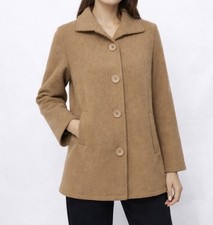 Veste femme beige chic élégante manteau léger boutons style moderne