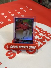 2018 Shed Long Bowman Chrome Prospect Purple Refractor Auto RC #147/250