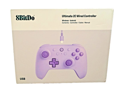 8Bitdo Ultimate 2C Wired Controller for Windows PC and Android, with 1000Hz Poll