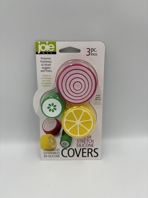 Joie Fresh Stretch Silikon Gemüse/Obst Abdeckungen Hält Lebensmittel frisch, lebensmittelecht NEU