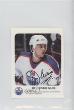 1986-87 Red Rooster Edmonton Oilers Grocery Store Issue Craig Muni #28 0a4