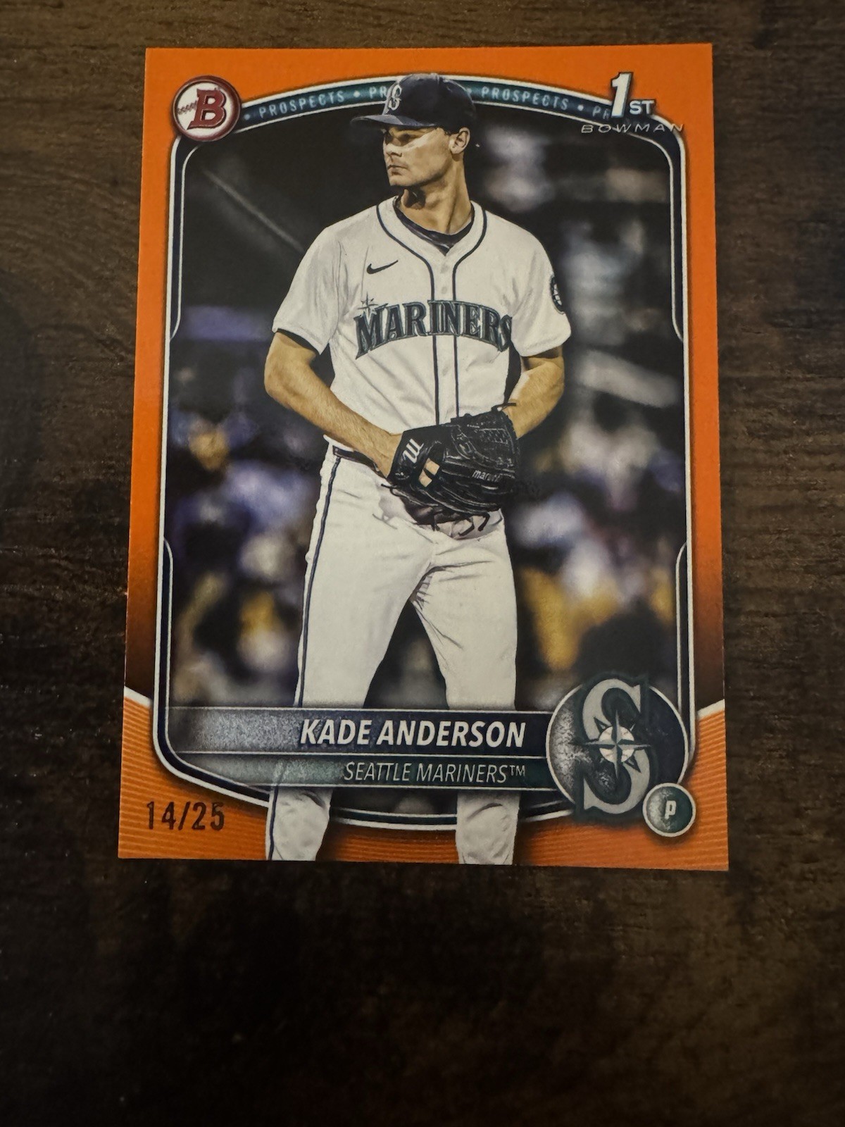 2025 Bowman Draft Kade Anderson 1st Bowman Orange Parallel /25 BD-3