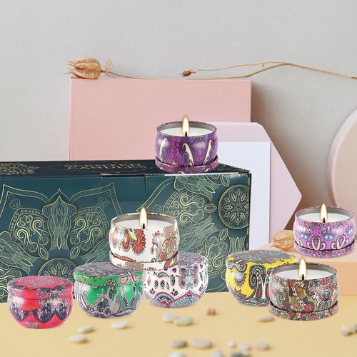 24 Scented Candles Set - Natural Soy Wax and Fragrance - 2.5 Oz Jar Candle Gi... - Picture 5 of 9