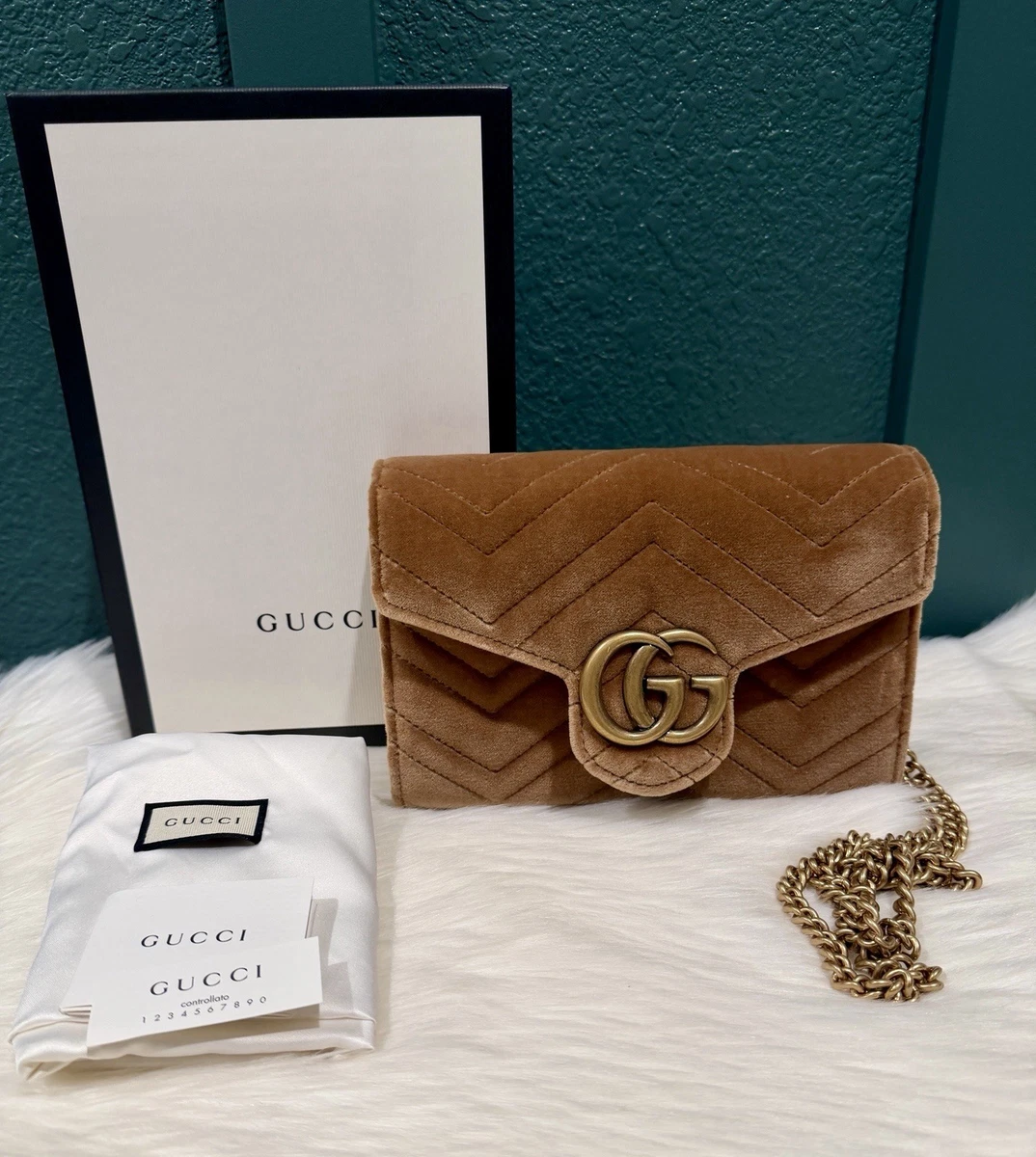 Gucci Marmont Mini Velvet Exterior Bags & Handbags for Women for