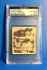 1948 Bowman Tommy Henrich RC Rookie AUTO PSA & JSA #19 RARE! (Dec. 2009)