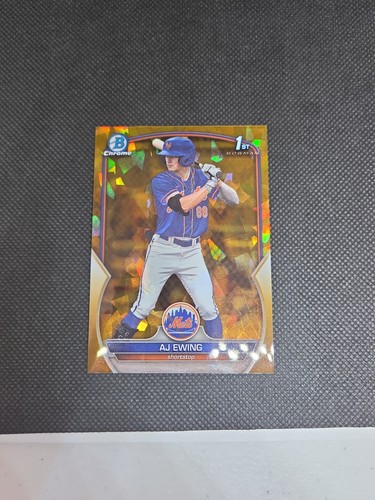 AJ Ewing [Gold] #BDC-152 2023 Bowman Draft Chrome Sapphire card