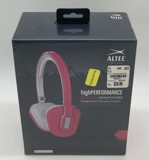 Altec High Performance Women  s Headphones Red 2013 New Sealed