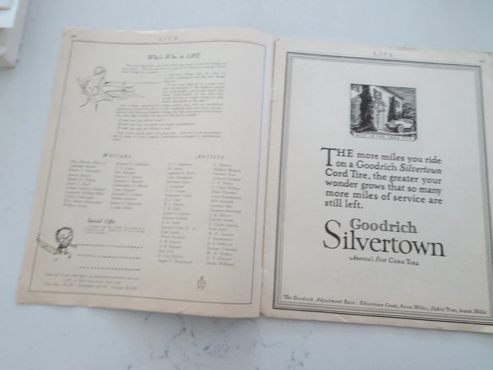 Life Magazine September 23, 1920 ~ Vol 76 No. 1977 ~ Price 15 Cents - Image 4 of 4