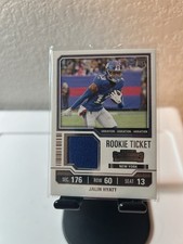 Panini 2023 Contenders Rookie Ticket Swatches Jalin Hyatt #TS15V Giants
