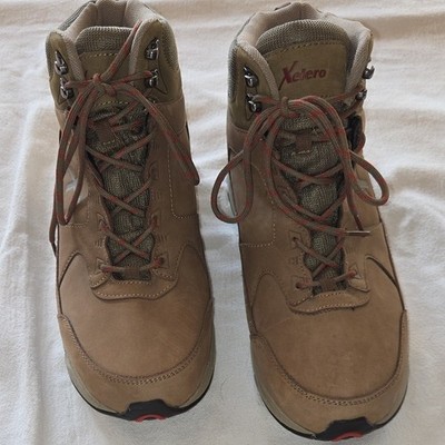 Xelero Matrix Mens Waterproof Hiking Boots Tan Brown High Top Stability Shoes