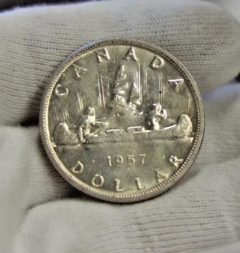 1957 Canada Silver Dollar $1 Unc.