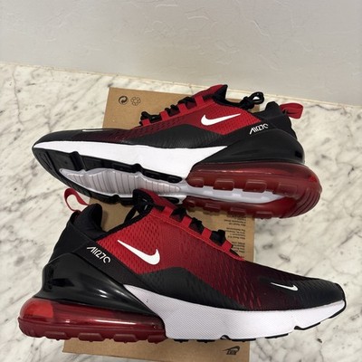 MENS NIKE AIR MAX 270 Bred GYM RED WHITE BLACK AH8050-602-SIZE 12