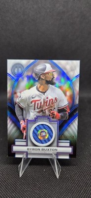 2026 Topps Tribute Byron Buxton Stamp of Approval Blue Relic 92/150 #SOA-BB