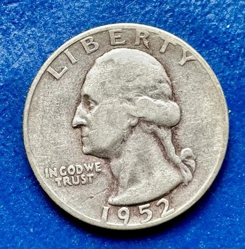 1952-S Washington Quarter. 90% Silver. Key Date XF Condition. Charity Auction. ￼