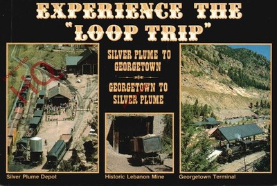Postkarte::The Georgetown Loop Experience, Schmalspurbahn (Multiview)