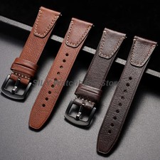 Quick Release Leather Watch Strap Men Universal Replacement Band 18mm 20mm 22mm