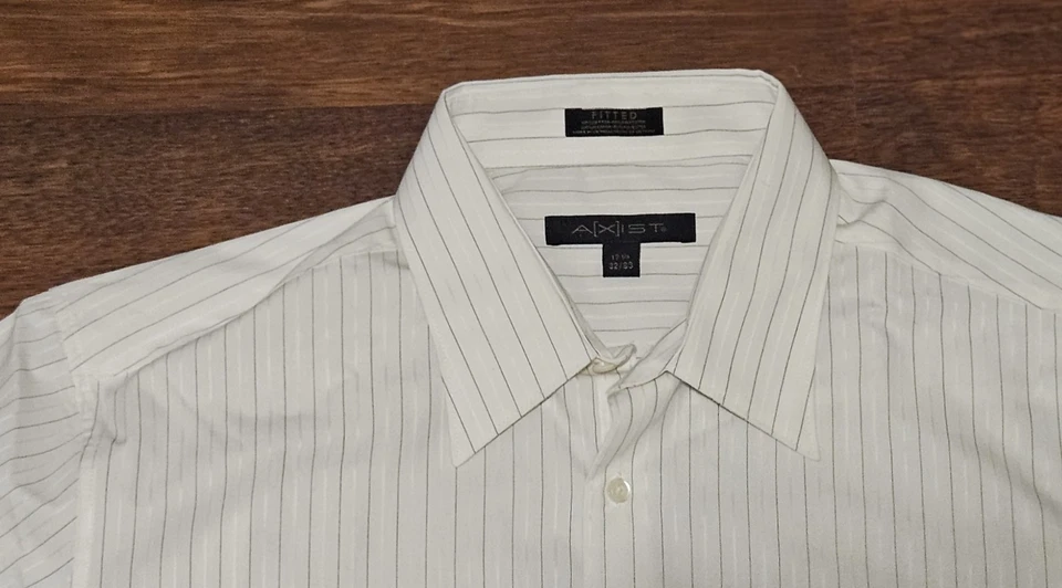NWT AXIST mens dress shirt RV$40 SIZE 17.5x33 LXL27 - Image 2 of 4