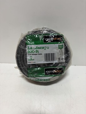 Cerrowire 100 ft. 12/2 Black Stranded Low-Voltage Landscape Lighting Wire