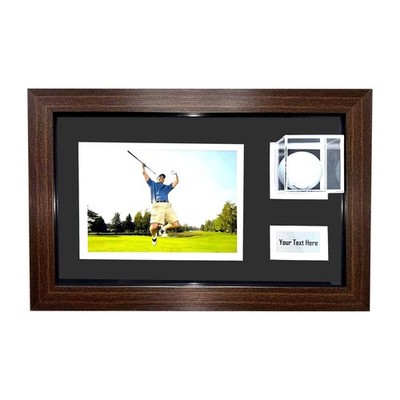 Golfball Display Rahmen, Hole in One Foto Plakette Shadow Box Acryl Case