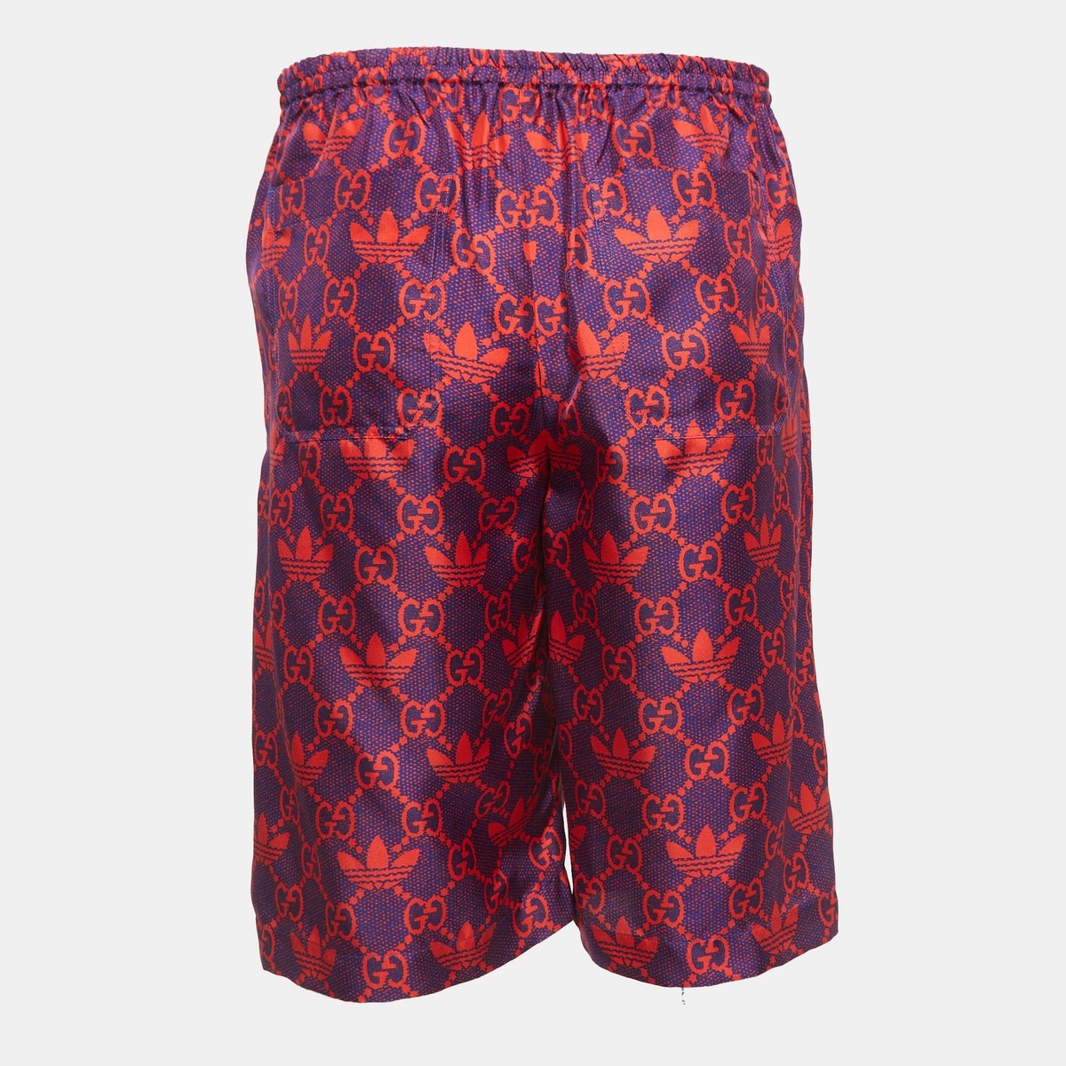 GUCCI★素敵!SHORTS SILK Bird-Print Gucci X Adidas Marco GG/Trefoil Print Silk Shorts S | eBay