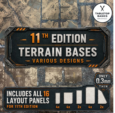 Terrain Area Footprints 40k - Terrain Base Marker 40k - 11th Edition 2026
