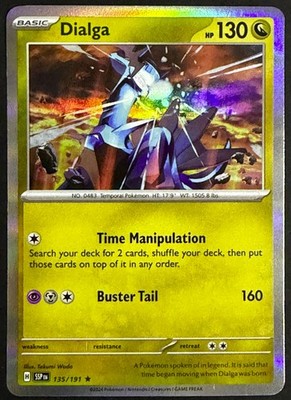 Dialga 135/191 Holo SV08: Surging Sparks NM