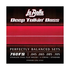 La Bella 760FS Deep Talkin' Bass Flatwound Bass Strings - .045-.105 Standard