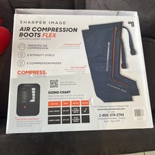 Sharper Image Air Compression Boots Flex Leg Recovery S/M 5'- 5'8" free shipping