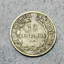 COSTA RICA 🇨🇷 TEN (10) CÉNTIMOS COIN 1947