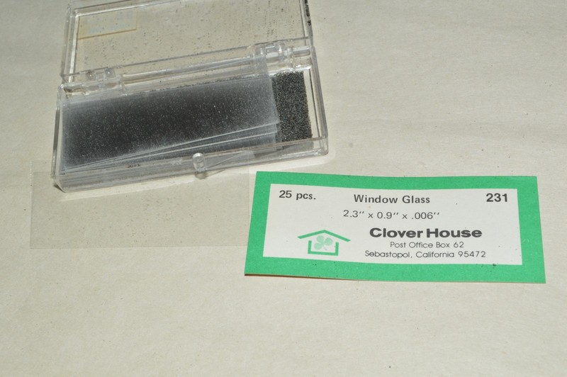 HO scale Clover House 291 window glass (21) for building structure