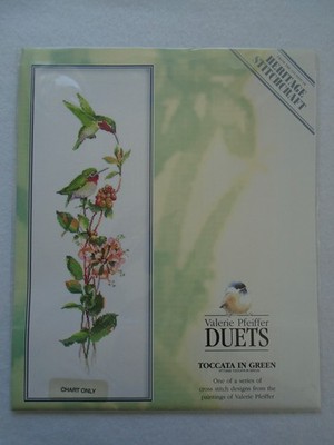 Toccata In Green Cross Stitch Pattern By Valerie Pfeiffer Hummingbirds
