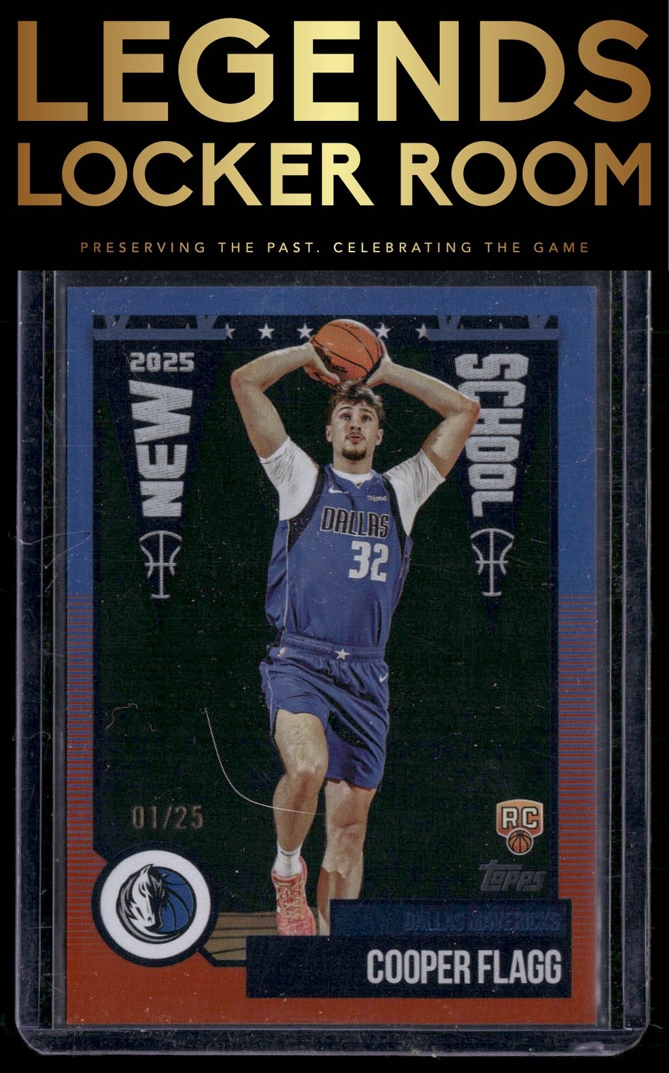 2025-26 Topps #NS-1 Cooper Flagg New School Orange Rainbow #/25 First On Print!!