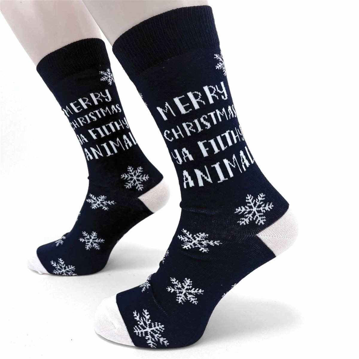 Merry Christmas Ya Filthy Animal Socks - Size 7 - 11, Socks, Entertainment, Gift