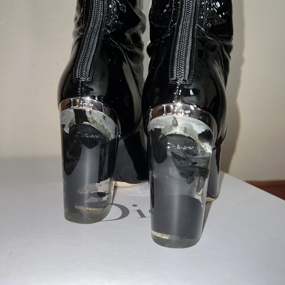 Botas Lucite Christian Dior de Raf Simons charol RARAS, AW15, talla 37,5 Foto 4 de 4