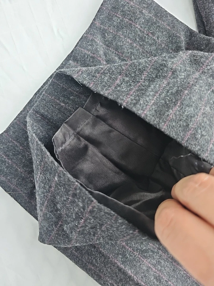 Pantalones Pendleton Vintage Lana Virgen Negros Mujer 16 Forrados Hechos en EE. UU. Foto 4 de 4