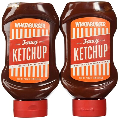 Whataburger Fancy Ketchup - 20oz Bottle - Pack of 2