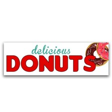 Donuts Vinyl Banner with Optional Sizes (Made in the USA)